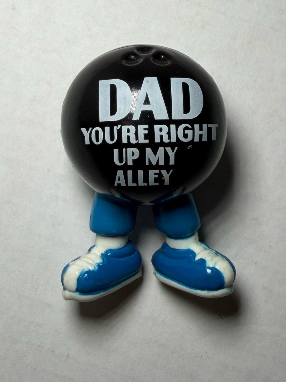 Vintage Dad You’re Right Up My Alley Bowling Ball Figure Father’s Day Gift